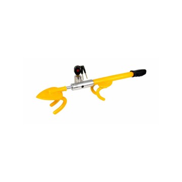 High Security Yellow Steering Wheel Lock - Dual Anti-Theft Design, Suitable For Most Cars