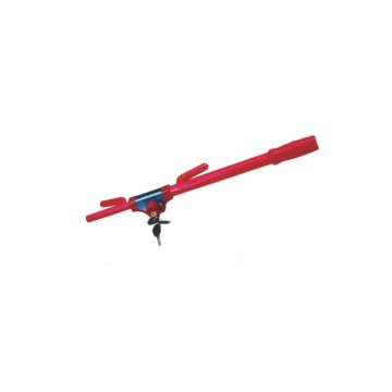 High Security Red Steering Wheel Lock Anti-Theft - Dual Protection Design, Premium Materials, Maximum Visibility, Prevent Theft